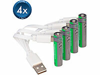 tka Köbele Akkutechnik AAA Akkus Lithium, Li-Ion-Micro-Akku; Alkaline-Batterien Micro (AAA), Li-Ion-Akkus Typ AA, mit USB-Ladefunktion Alkaline-Batterien Micro (AAA), Li-Ion-Akkus Typ AA, mit USB-Ladefunktion Alkaline-Batterien Micro (AAA), Li-Ion-Akkus Typ AA, mit USB-Ladefunktion 