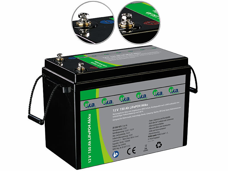 revolt Batteriekabel: Verbindungskabel Batterie auf Laderegler, M6