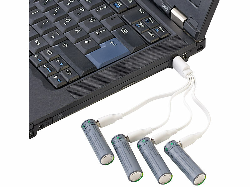 ; Li-Ion-Akkus Typ AAA, mit USB-Ladefunktion Li-Ion-Akkus Typ AAA, mit USB-Ladefunktion Li-Ion-Akkus Typ AAA, mit USB-Ladefunktion 